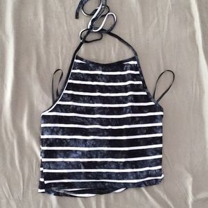 Cropped T-shirt/ halter